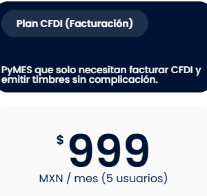 Plan CFDI (Facturación)